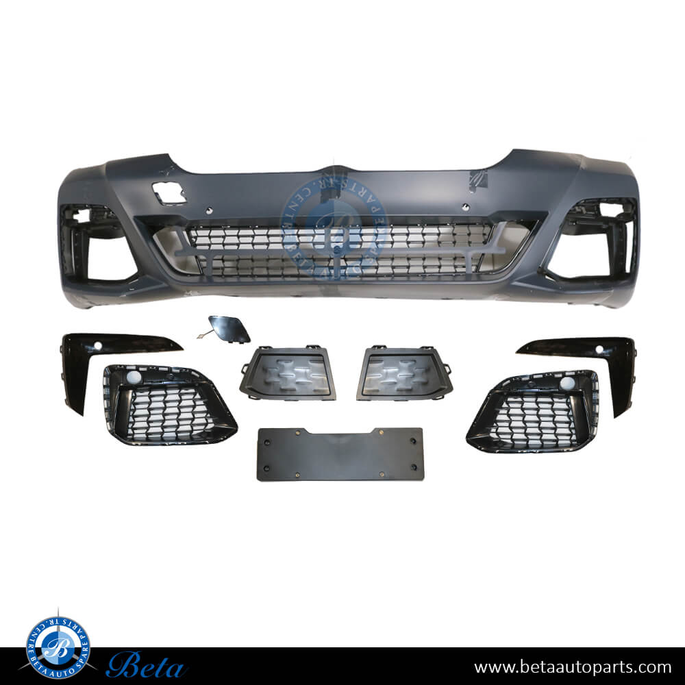 Front Bumper M-Tek with PDC / Park Assist without ACC for BMW 5 Series 2021-2023 models, Part Number 51119852205 Front Bumper M-Tek with PDC / Park Assist without ACC for BMW 5 Series 2021-2023 models, Part Number 51119852205